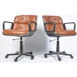 TALIN RETRO SWIVEL DESK CHAIR IN THE MANNER OF CHA