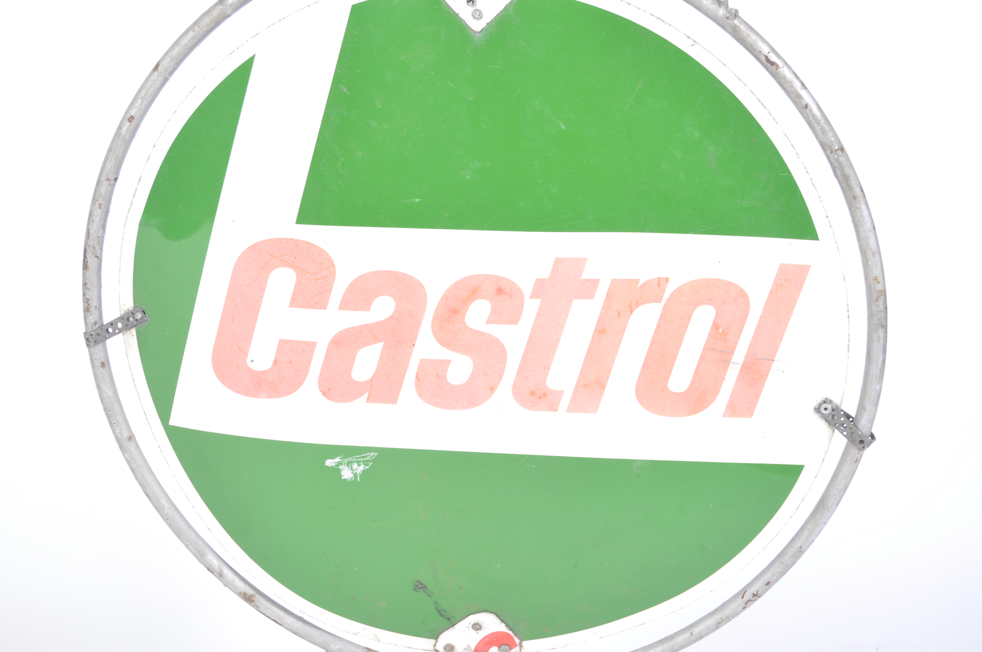 RARE ORIGINAL VINTAGE CASTROL SPINNING ADVERTISING GARAGE SIGN - Image 3 of 6