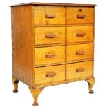 EARLY 20TH CENTURY ANTIQUE VINTAGE TIGER OAK 8 DRA