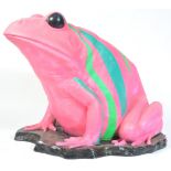 IMPRESSIVE LARGE 20TH CENTURY PSYCHEDELIC TREEFROG STATUE