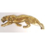 RARE VINTAGE BRASS JAGUAR MASCOT / WALL PLAQUE DISPLAY