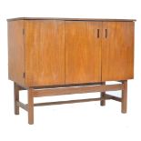 1960'S DANISH RETRO TEA WOOD RECORD / DRINKS CABINET