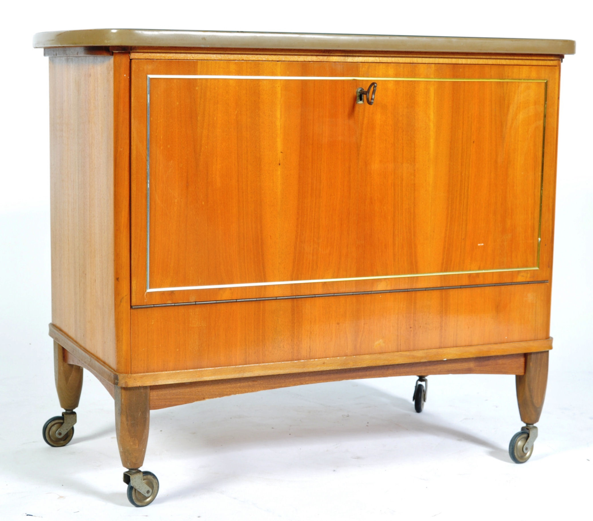 1950'S MID CENTURY RETRO COCKTAIL DRINKS TROLLEY CABINET