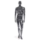 CONTEMPORARY 20TH CENTURY BLACK PLASTIC MALE MANNEQUIN