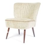 20TH CENTURY GERMAN RETRO VINTAGE SHELL BACK COCKTAIL CHAIR
