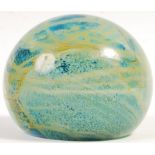 MDINA SAND & SEA MALTESE SWIRL STUDIO ART GLASS PAPERWEIGHT