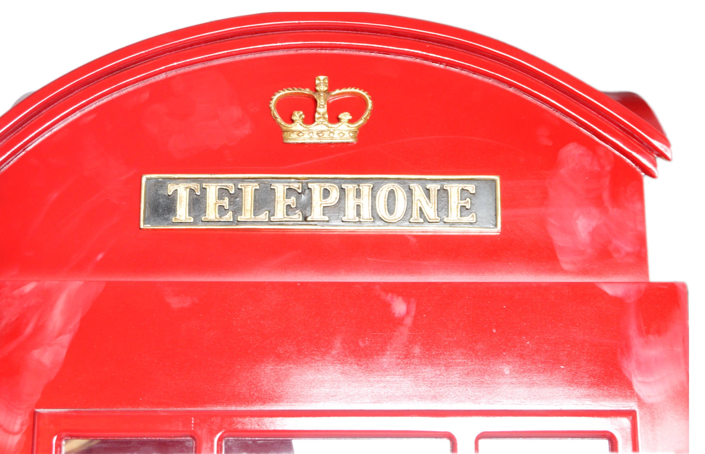 20TH CENTURY REPLICA ICONIC BRITISH RED TELEPHONE - Image 5 of 6
