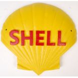 CAST IRON ADVERTISING SIGN FOR SHELL