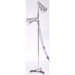 20TH CENTURY RETRO VINTAGE FLOOR STANDING TWIN SPOT LAMP