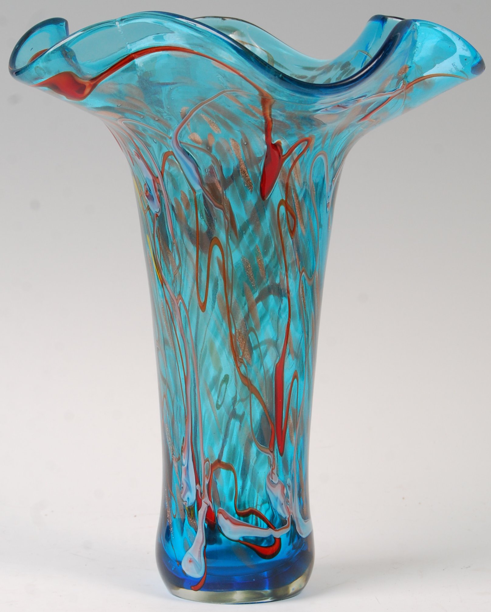 VIZ GLASS STUNNING CONTEMPORARY STUDIO ART GLASS VASE