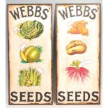 20TH CENTURY REPRODUCTION HAND PAINTED WOODEN ENAMEL SIGNS