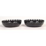 PAIR OF ALAN FLETCHER FOR MEBEL INTERLOCKING TRINKET DISHES