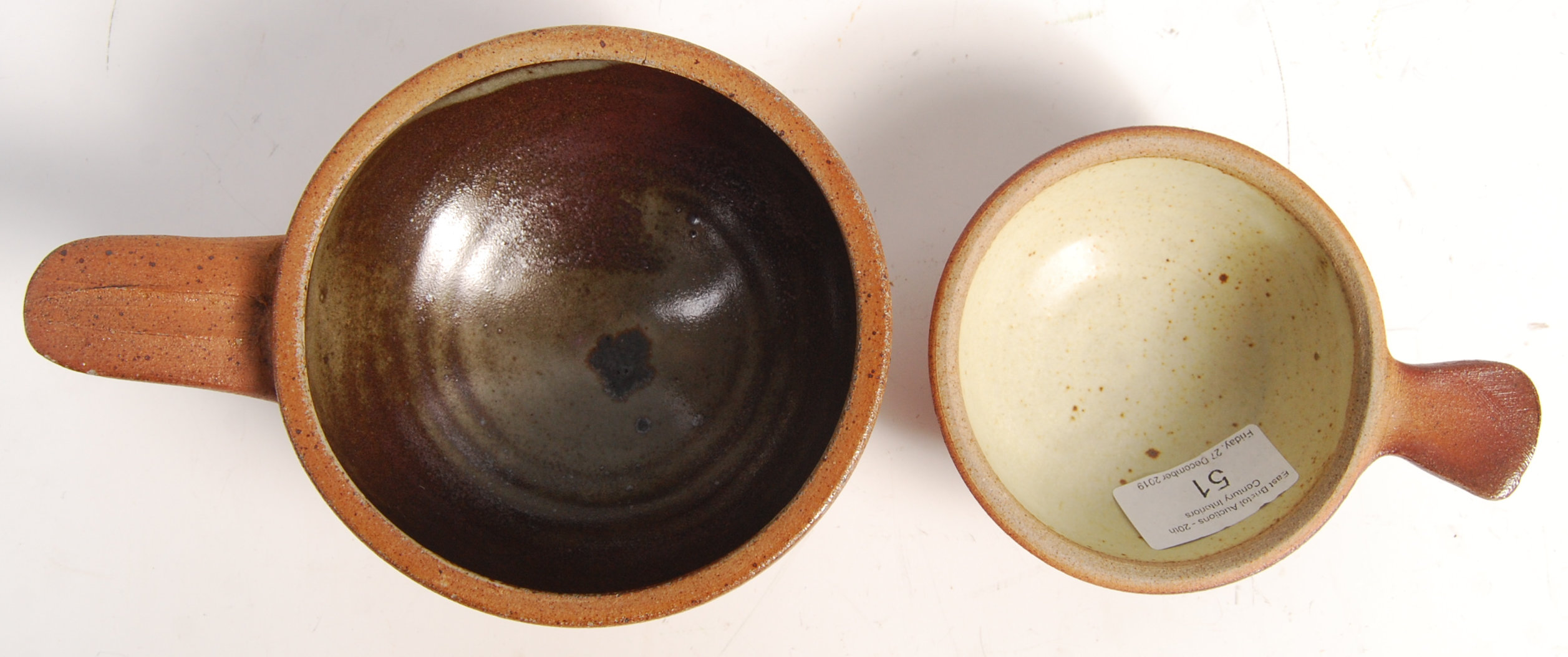 BELIEVED BERNARD LEECH ST IVES POTTERY SOUP BOWLS - Image 2 of 5