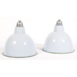 20TH CENTURY VINTAGE INDUSTRIAL ENAMEL CEILING LIGHT SHADES