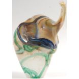 20TH CENTURY RETRO VINTAGE STUDIO ART GLASS ELEPHANT SCULPTURE