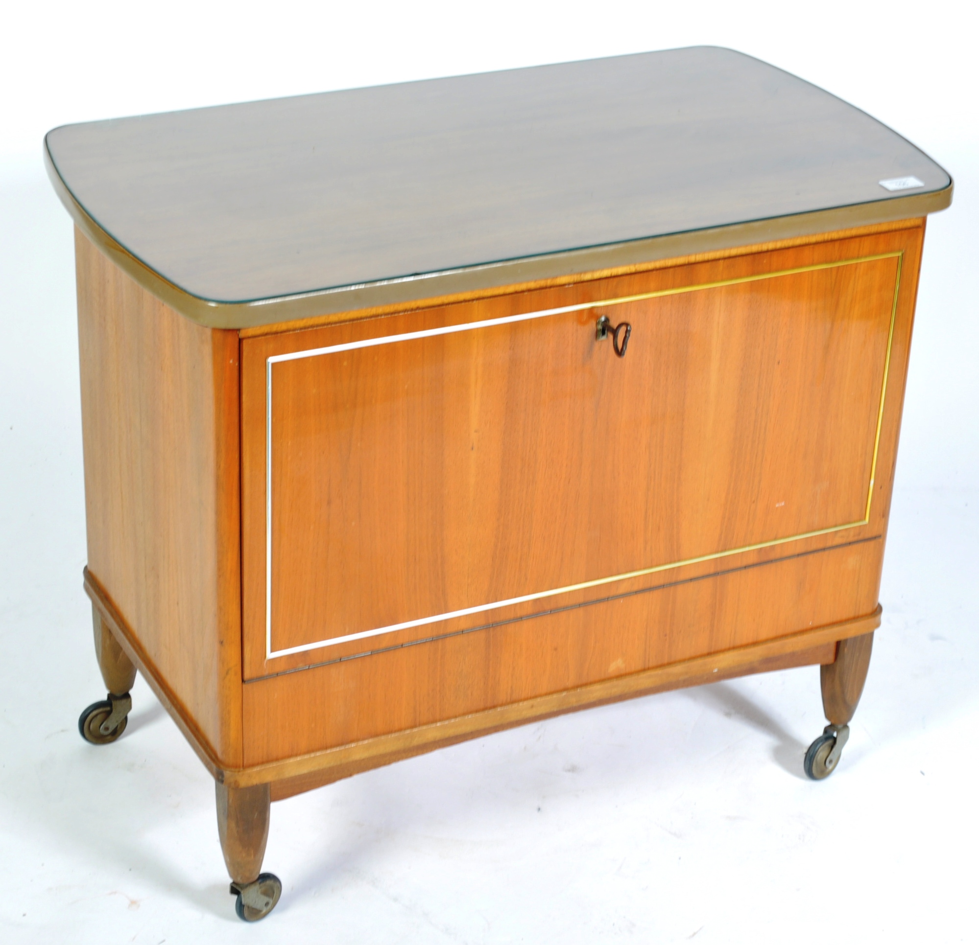 1950'S MID CENTURY RETRO COCKTAIL DRINKS TROLLEY CABINET - Image 2 of 5