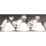 20TH CENTURY CONTEMPORARY SET OF SIX BTC CEILING LIGHTS