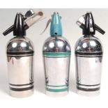 COLLECTION OF BOC SPARKLETS STREAMLINE CHROME SODA SIPHONS