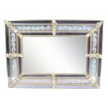 ORIGINAL MURANO ITALIAN VENETIAN GLASS WALL MIRROR