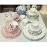 Thirty-two pieces of Royal Doulton 'Florentina' decorated teaware, other tea part-sets and