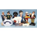 A set of eight Royal Doulton Millennium 20th Century Advertising Classics limited edition figures,