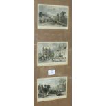 A collection of various framed book plates of British views, and others.