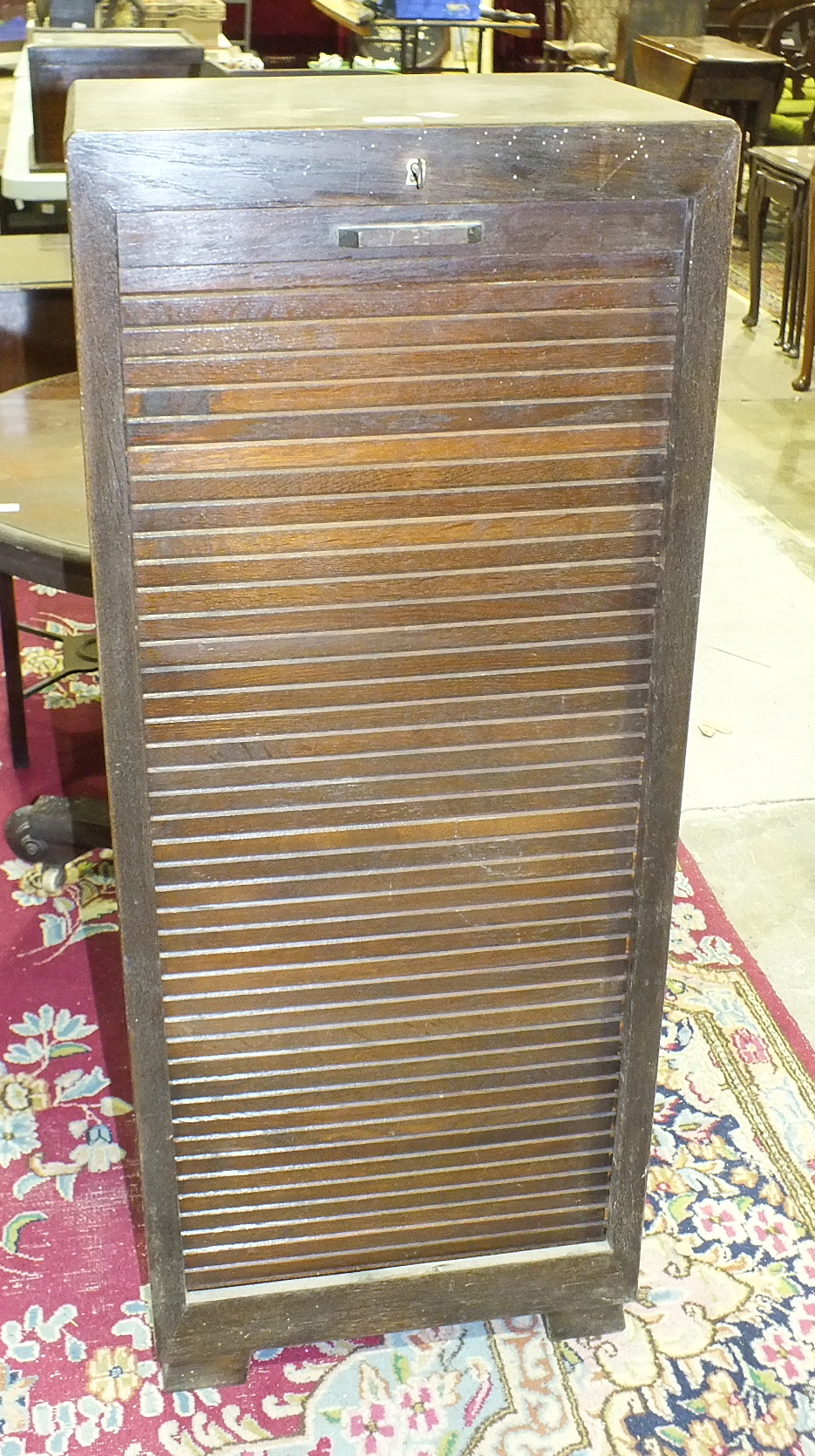 A Georgian mahogany corner wash stand, 56cm wide, a mahogany square-top pot cupboard and other - Image 2 of 3