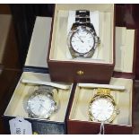 A gentleman's Ingersoll Gems Marine wrist watch and two Ingersoll Gems Pilot wrist watches, all