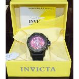 A gentleman's Invicta Chronograph 100m, 330ft wrist watch, model number 5654, boxed with paperwork.