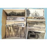 Approximately 260 postcards of churches, abbeys and cathedrals, many RPs.