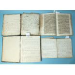 An 18th century hand-written collection of six essays on medical conditions, written in French by "