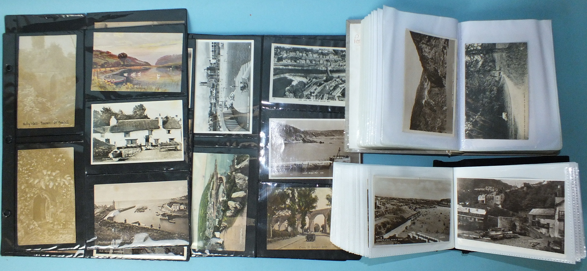 Approximately 140 postcards of Cornwall and 76 of the Channel Islands, some RPs.