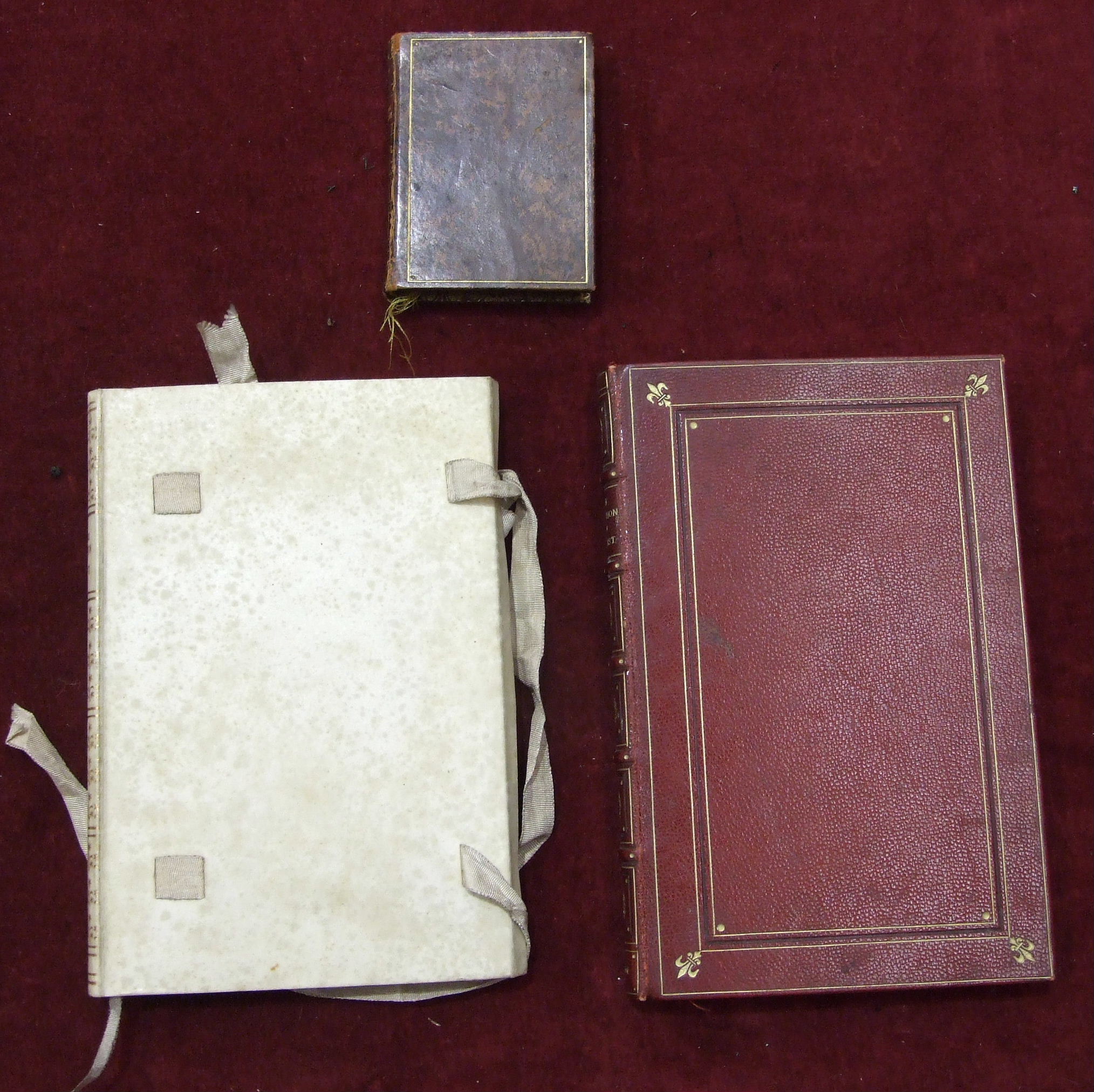 Bindings, a small volume of 'Of The Imitation of Christ' by Thomas À Kempis, 1906, etc.