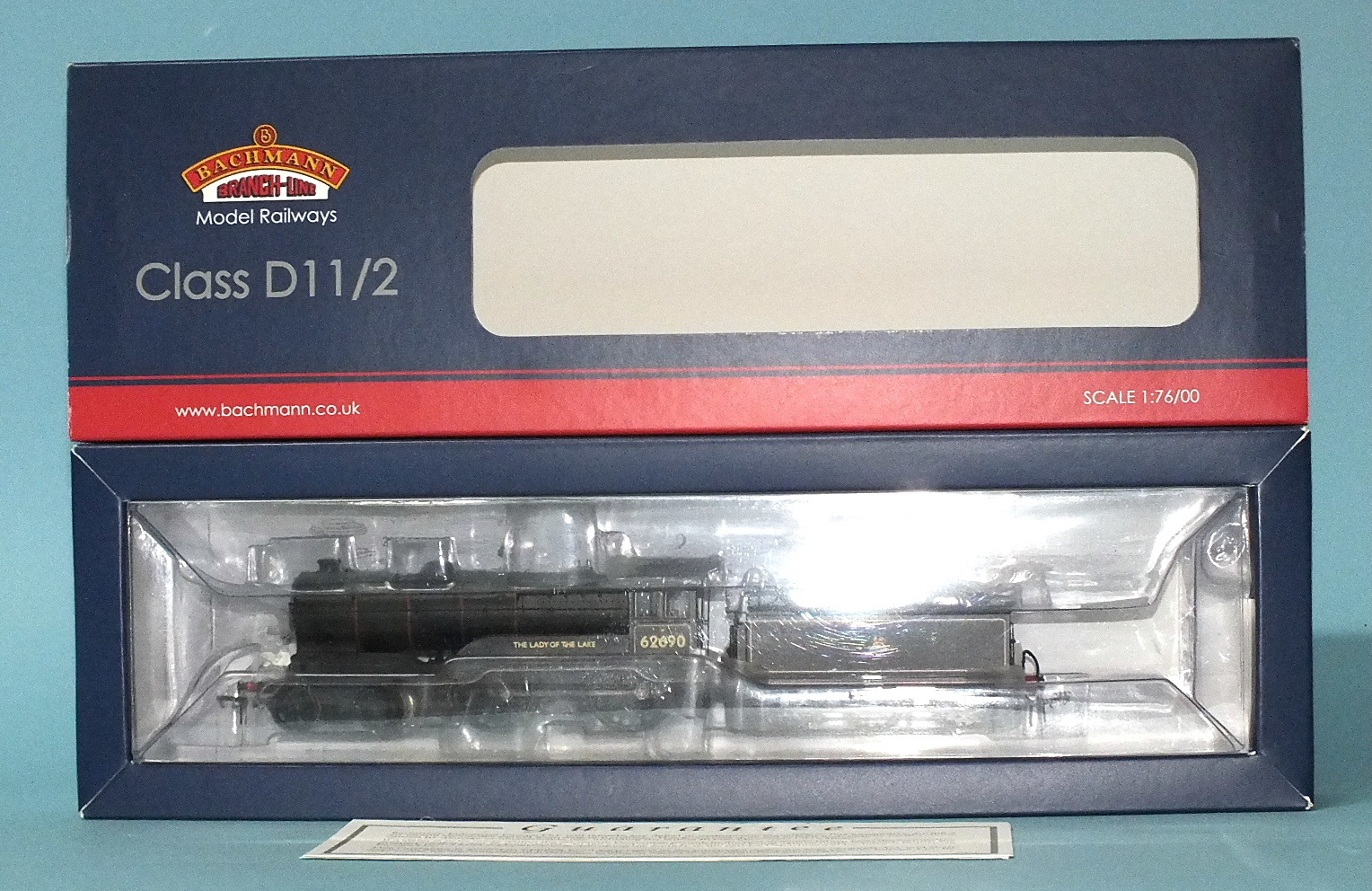 Bachmann OO gauge, 31-135 Class D11/2 4-4-0 BR black locomotive RN62690 "Lady of the Lake", (