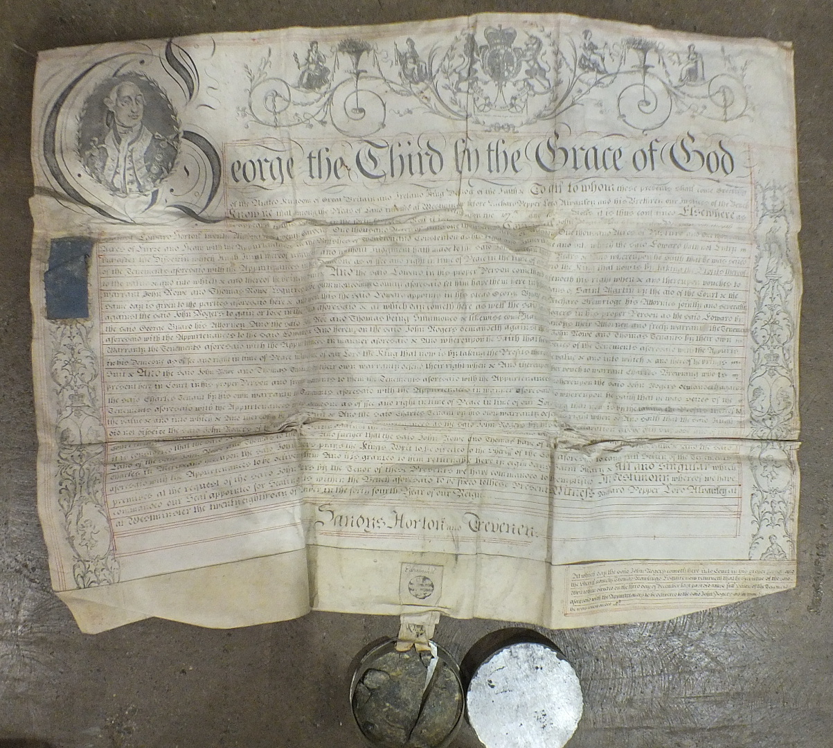 A quantity of 18th and 19th century deeds, indentures, etc, written on vellum and paper, including - Image 2 of 2