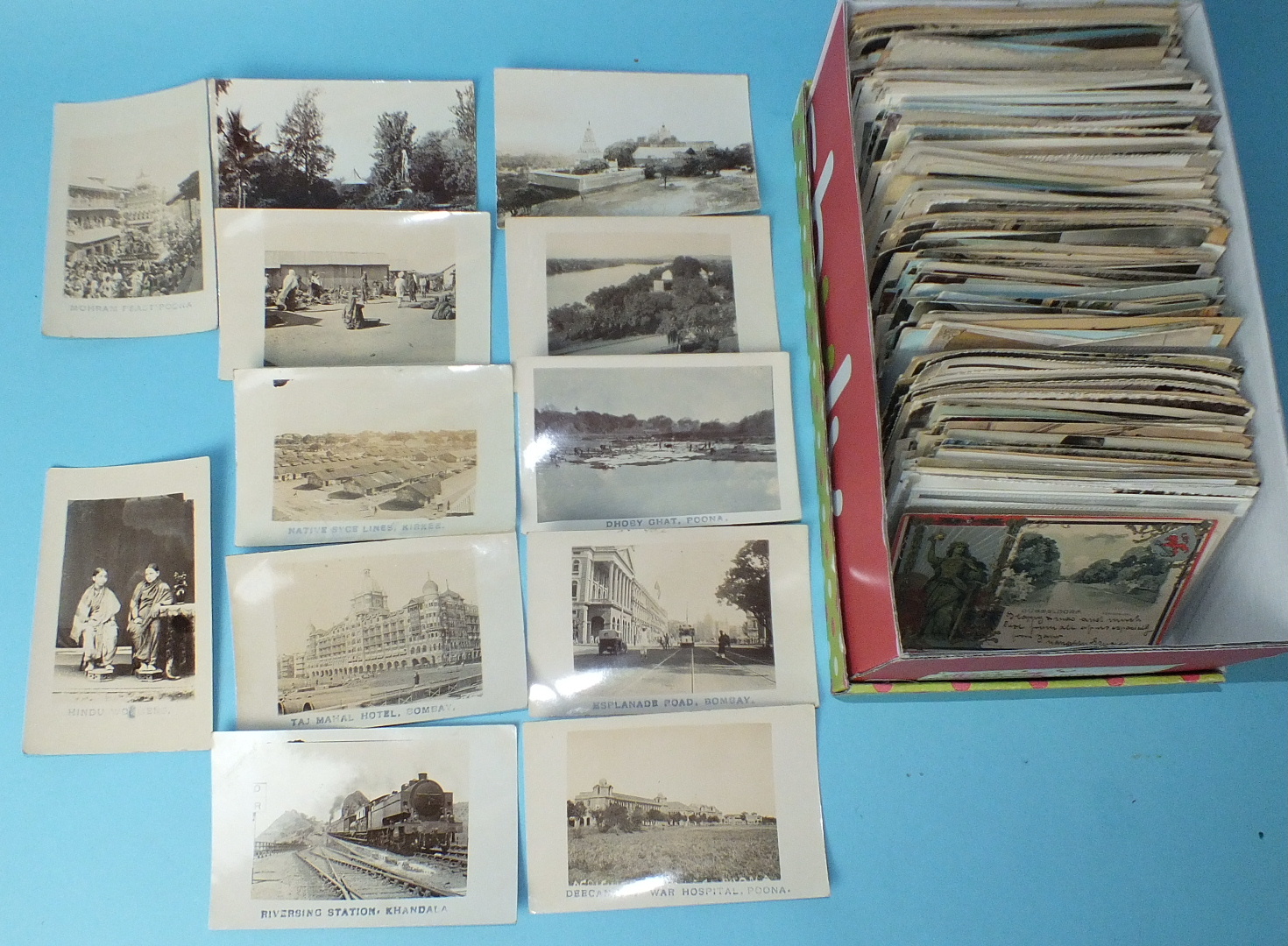 Approximately 580 foreign topographical postcards, including 12 RPs of Poona and Bombay c1917. - Image 2 of 2