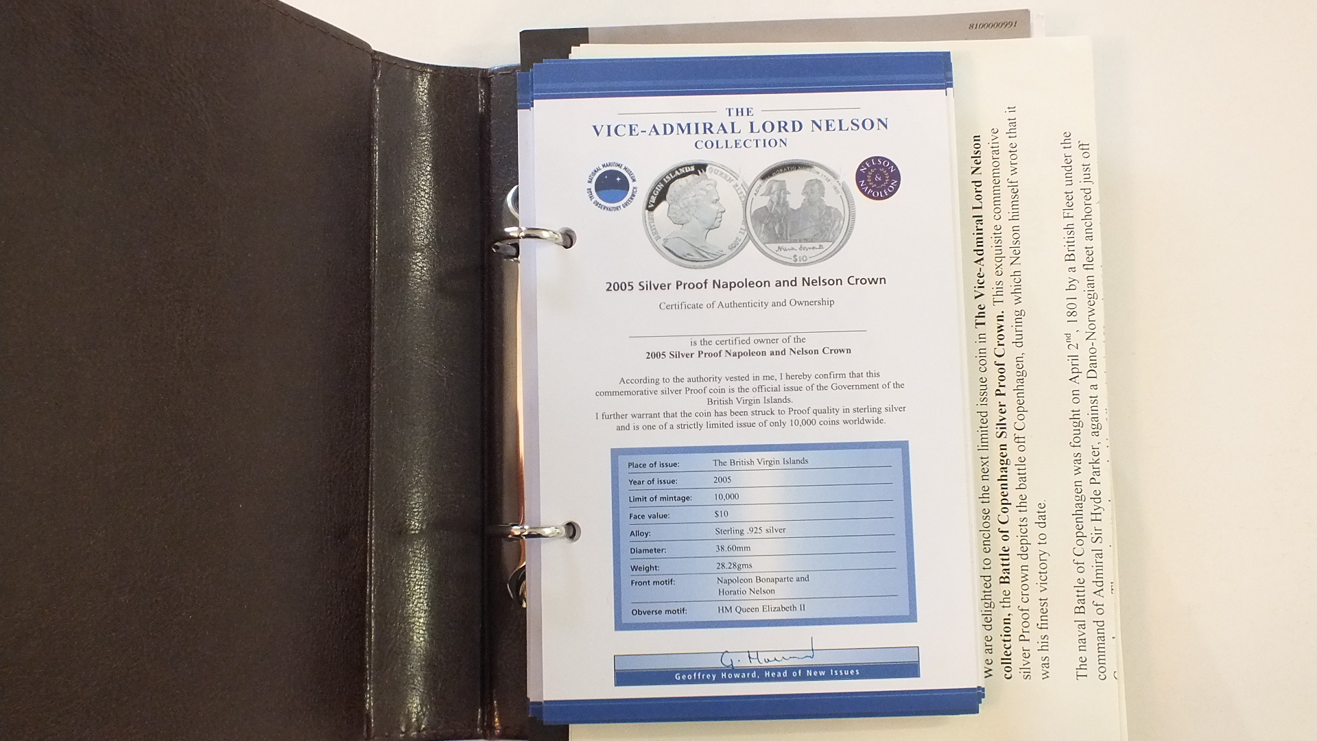 London Mint, "The Vice Admiral Lord Nelson Collection", twenty-one sterling silver coins, in - Image 5 of 5