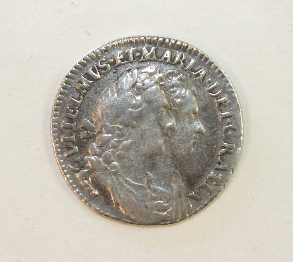 A William & Mary shilling 1693.