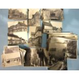 Thirty-four RP postcards of Lavenham by F L Ranson and a quantity of photographs, UK and foreign,