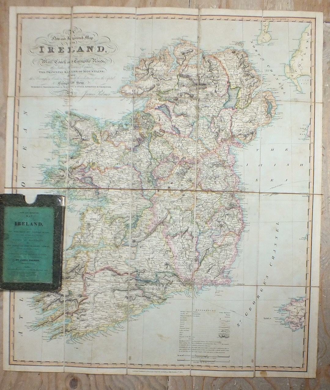 Palmer (James), "A New and Improved Map of Ireland Exhibiting the Mail-Coach and Turnpike Roads, the - Image 2 of 2