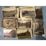 Approximately 400 loose postcards, mainly topographical, UK and foreign, including some RPs.