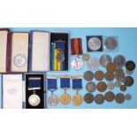 A Queens South Africa Medal to 5939 Corpl W Drinkwater W York Regt, (a/f), a Salon Culinaire