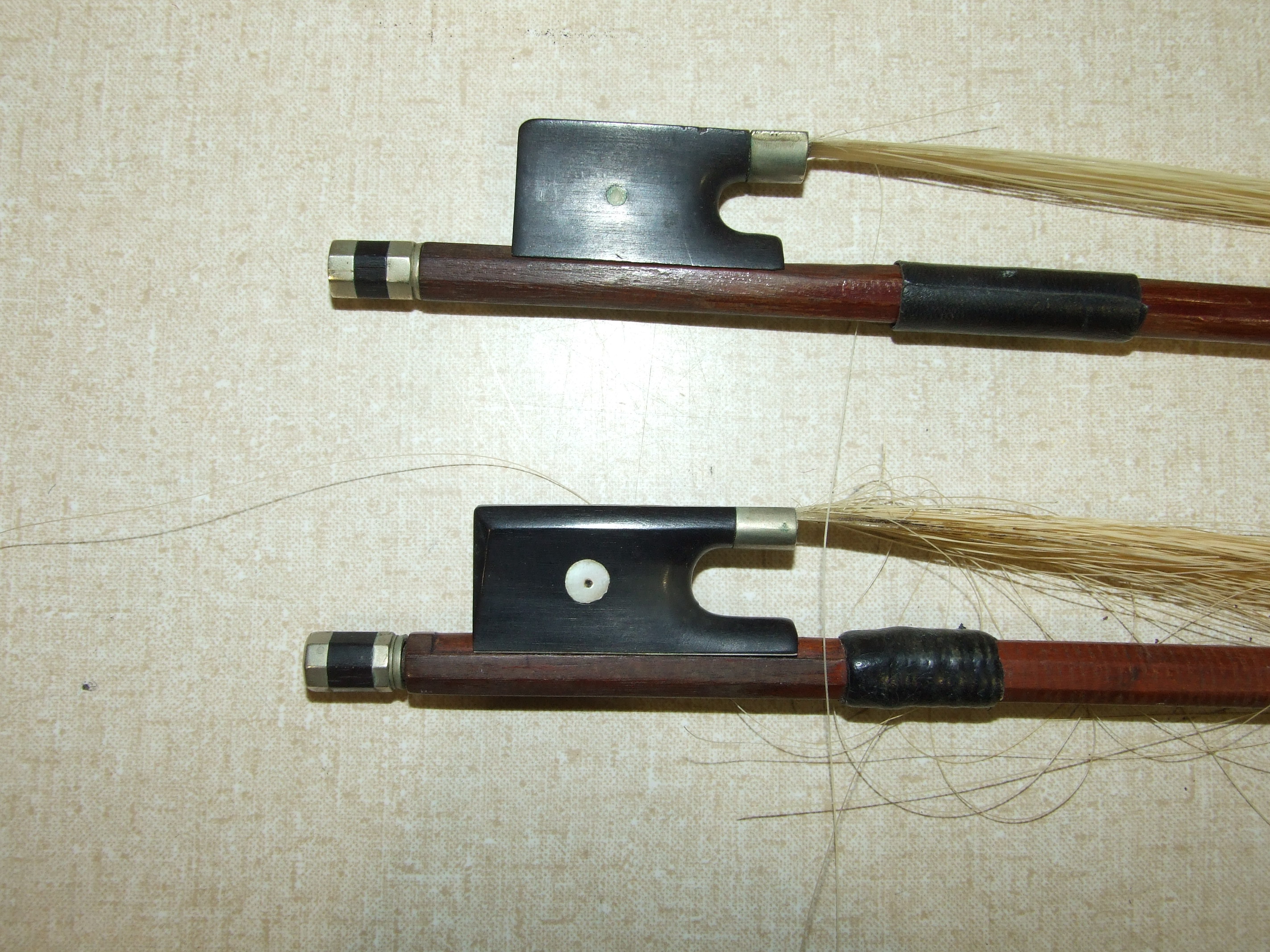 A Continental full-sized violin, with two-piece back and mother-of-pearl-inlaid ebony pegs, - Image 8 of 11