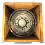 A Japanese maritime compass by Daiko Keiki Seisakusho, boxed.