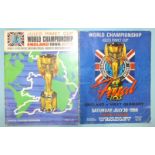 A 1966 World Cup Final programme (1966 reprint) and the 1966 World Cup Tournament Souvenir