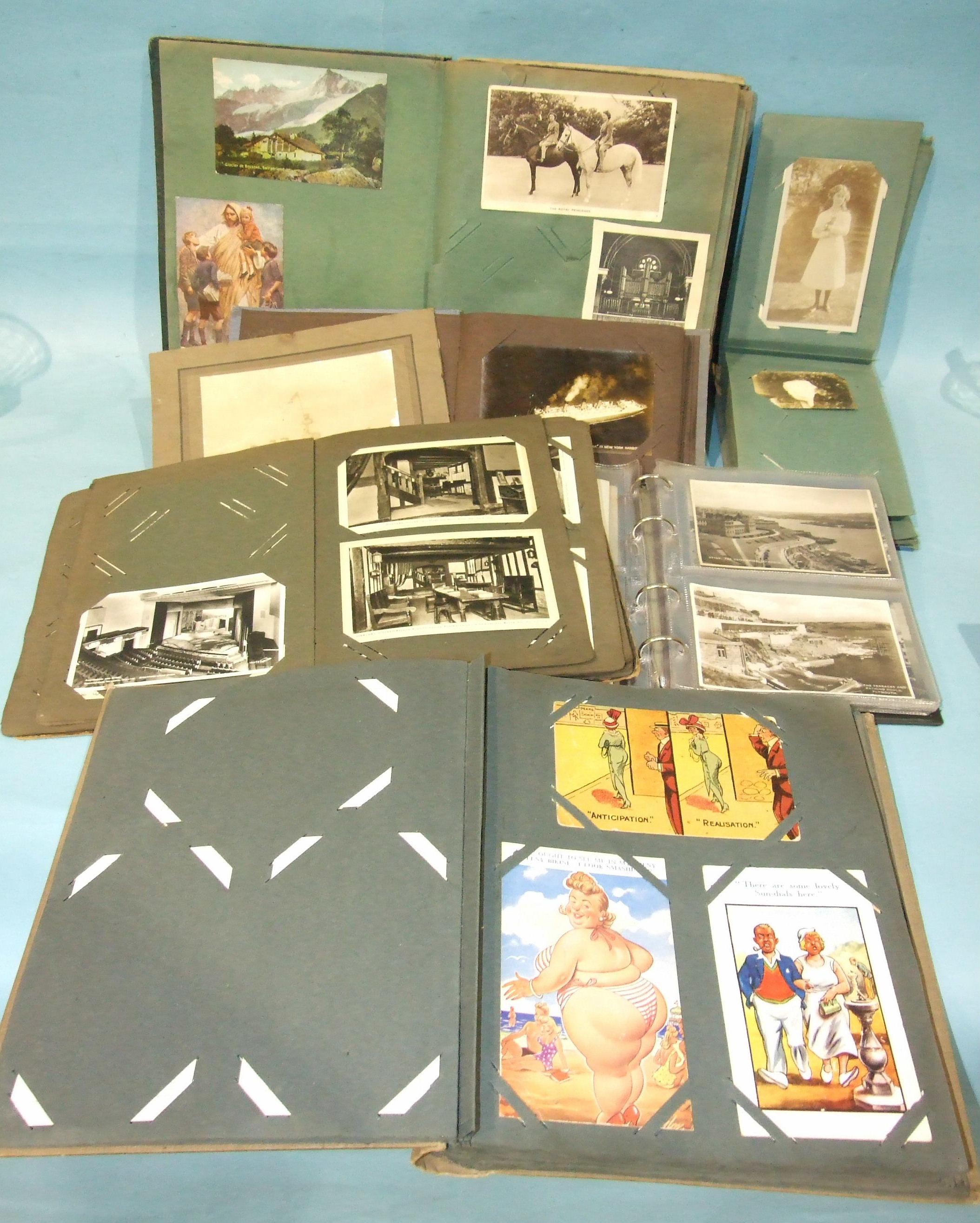 Approximately 85 postcards of Plymouth in two albums and other postcards, including humour - Image 2 of 2