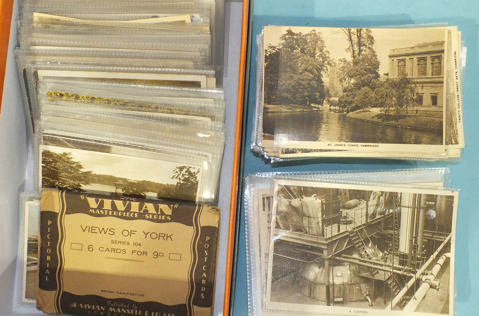 Approximately 300 loose UK topographical postcards.