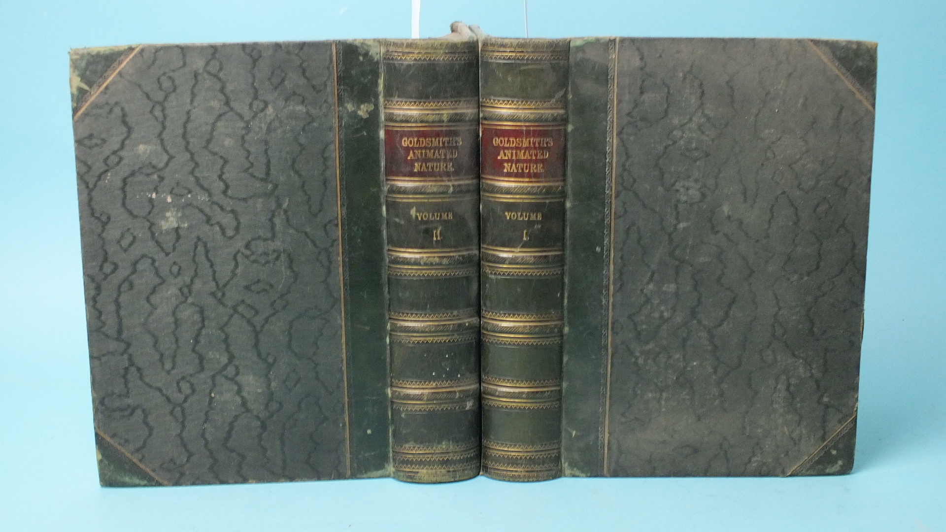 Goldsmith (Oliver), A History of the Earth and Animated Nature, 2 vols, hd col vig tps, plts, some