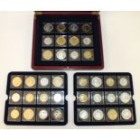 London Mint, "The Millionaires Collection", containing thirty-six silver and silver gilt coins, in