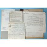 A quantity of Royal Navy documents for William Samuel Stribling, including eight commissions to